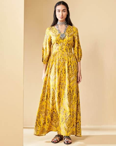 Women Maxi Length Printed Dress
