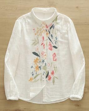 Women Cotton Printed Shirt-image-6