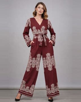 fyre rose Women Printed V-Neck Jumpsuit-picture-51