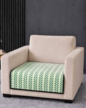 cortina eyelet curtain Leaf Print Anti Slip 1 Seater Sofa Cover-picture-20