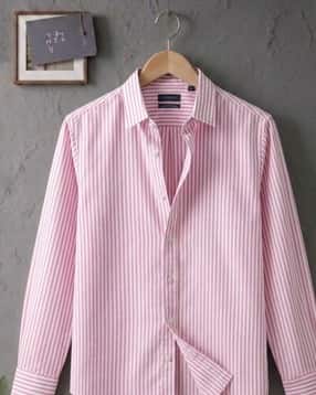 buda jeans co Men Striped Regular Fit Shirt with Full Sleeves-picture-17