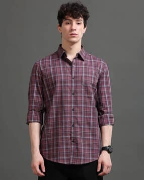 british club Men Checked Slim Fit Shirt-picture-19
