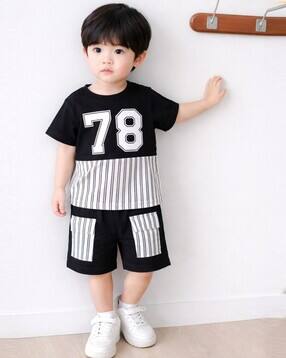 lofn Boys Cartoon Shorts and T-Shirt Set-picture-49