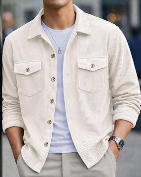 Men Relaxed Fit Spread-Collar Shirt-image-38