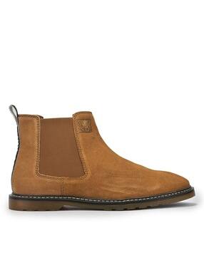Men Slip-On Ankle-Length Boots-image-17
