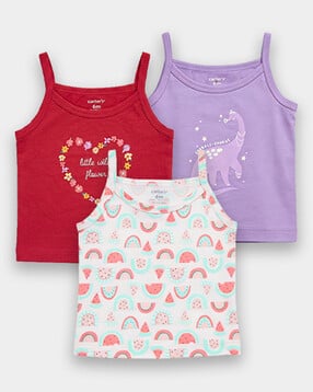 carter's Girls Pack of 3 Graphic Print Tank Tops-picture-17
