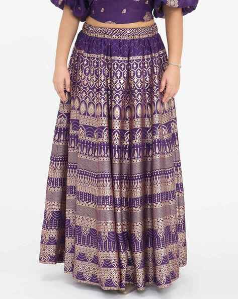 Virgio Women Printed Flared Skirt