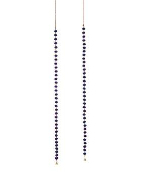 habere india Handcrafted Blue Pom Pom Wall Hanging-picture-21