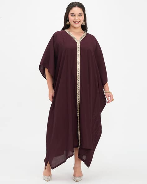 Virgio Women V-Neck Kaftan Dress