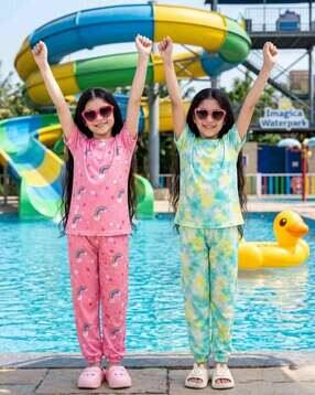 amreliya enterprise Girls Printed Set of 2 Pants & Top-picture-15
