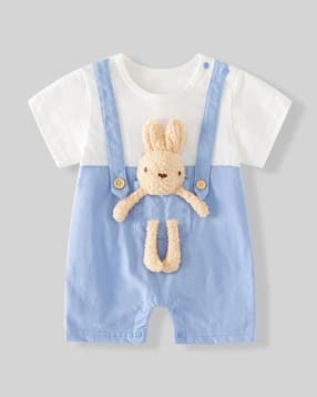 hopscotch ColourblockedRound-Neck Romper-picture-43