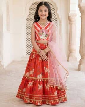 pspeaches Girls Embellished Lehenga Choli with Dupatta-picture-37