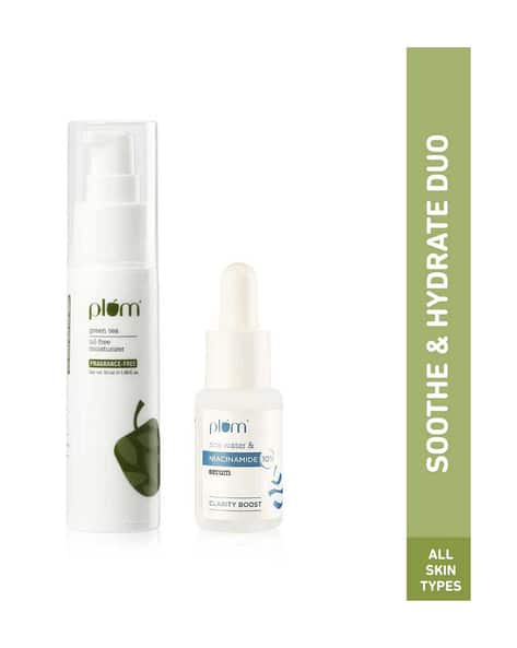 Plum Green Tea - Day & Night Oil-Free Moisturizer Duo For All-Day Hydration Combo