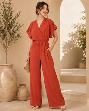 sleek italia Women V-Neck Jumpsuit-picture-33
