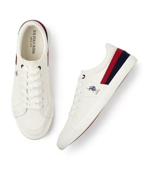 u.s. polo assn. Men Lace-Up Sneakers with Logo Print-picture-41