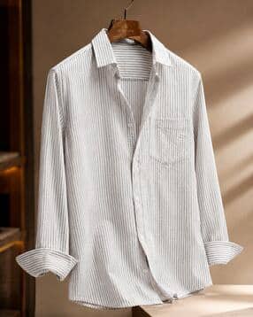 buda jeans co Men Stripes Regular Fit Shirt-picture-24