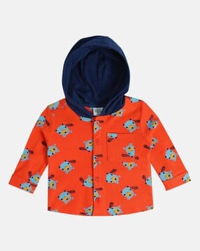 mini klub Printed Hooded Shirt-picture-35