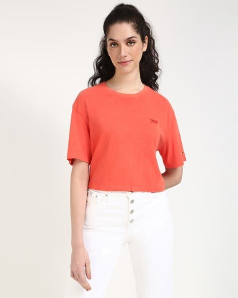 TOMMY HILFIGER Tjw Crp Gmd Script Open Back Tee