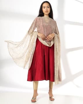 avaasa mix n' match Women Floral Print Dupatta-picture-24