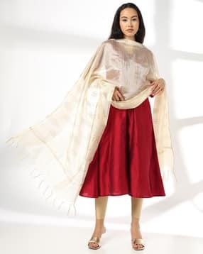 avaasa mix n' match Women Printed Dupatta with Tassels-picture-19