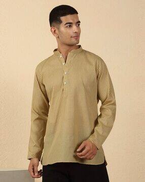 kraft india Men Striped Regular Fit Short Kurta-picture-25