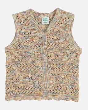 mini klub Girls Knitted Sleeveless Cardigan-picture-11