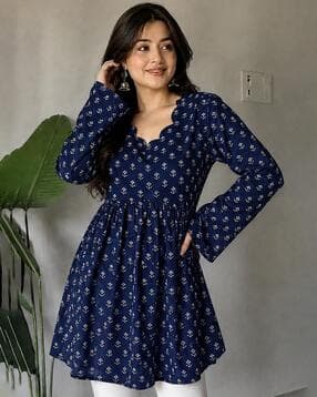 nyrika Women Floral Print Relaxed Fit Tunic-picture-18