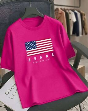 Women Graphic Print Loose Fit T-Shirt-image-26