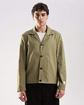 Men Regular Fit Bomber Jacket-image-3