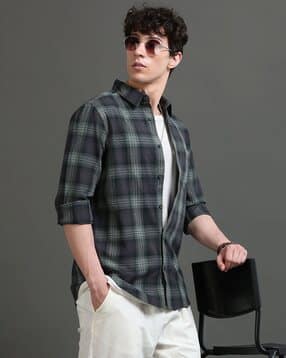 british club Men Checked Slim Fit Shirt-picture-44