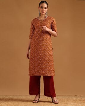 soch Women Printed Straight Kurta-picture-36