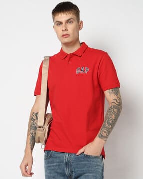gap Men Solid Slim Fit Collared T-Shirt-picture-34