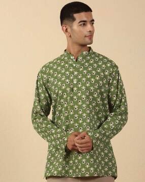 kraft india Men Floral Print Regular Fit Kurta-picture-46