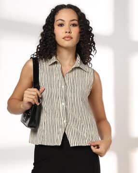 fig Women Stripes Regular Fit Shirt-picture-22