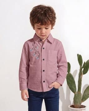 fraus Boys Embroidery Regular Fit Shirt-picture-15