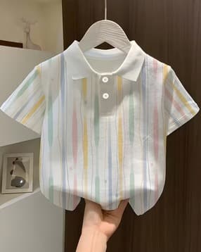 Boys Printed Regular Fit Polo T-Shirt-image-17