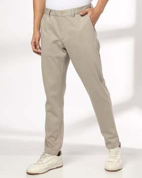 netplay Men Slim Fit Flat-Front Trousers-picture-11