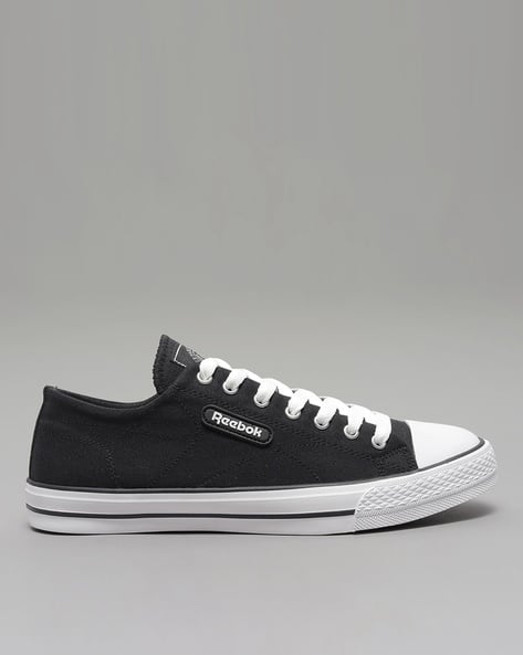 ajio reebok men's sneakers black