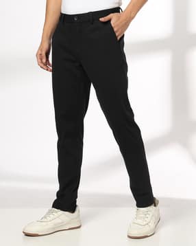 netplay Men Slim Fit Flat-Front Trousers-picture-51
