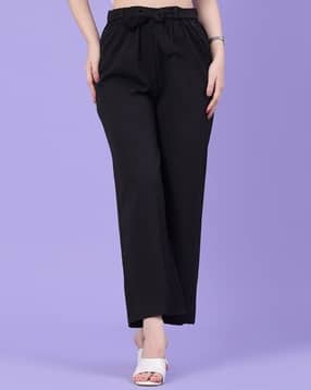 v-mart Women Flat-Front Relaxed Fit Palazzos-picture-24