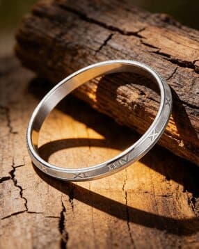 touch925 Men 925 Silver Roman Numeral Kada-picture-16