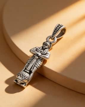 touch925 Men 925 Silver Lord Hanuman Gada Pendant-picture-12