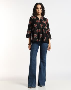 svrnaa by azorte All-Over Floral Printed Top-picture-11