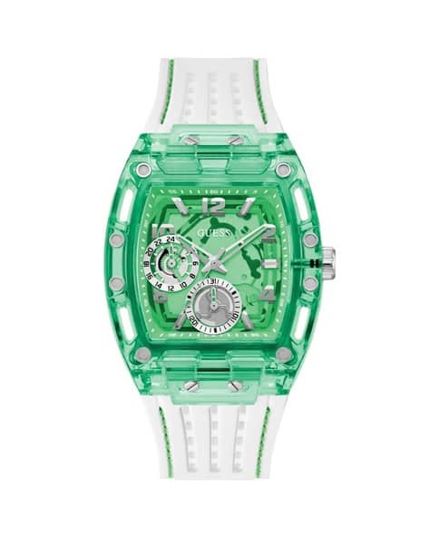 GUESS Chronograph Watch with Silicone Strap-GW0499G10