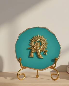 homearte india Agate Krishna Showpiece with Metal Stand -picture-20