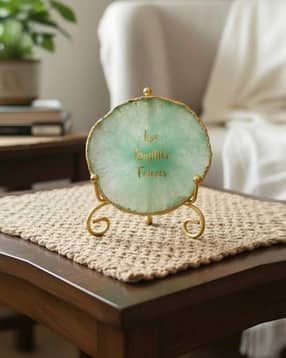 homearte india Agate Love Laughter Forever Showpiece with Metal Stand-picture-46