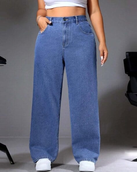 KOTTY High-Rise Wide-Leg Jeans