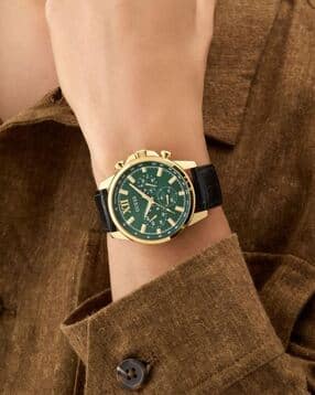 guess Chronograph Watch with Leather Strap-GW0901G4-picture-16