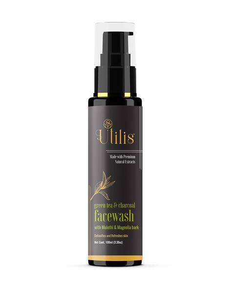 UTILIS Unisex Green Tea & Charcoal Face Wash