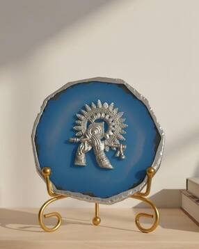 homearte india Agate Krishna Showpiece with Metal Stand-picture-38